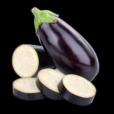 CYBEXIS Organic Non GMO Heirloom Eggplant Seed (Black Eggplant Seeds)-300 Seeds Seed(300 per packet)