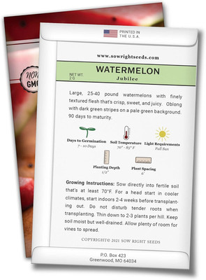 Qualtivate HYB-3A Watermelon Jubilee Seeds Seed(100 per packet)