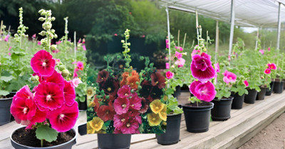 Lorvox Hollyhock Mixed Color Seed(90 per packet)