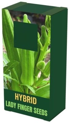 Qualtivate PUAS-8A Pure Organic LADIES FINGER Okra Bhindi Seed(350 per packet)