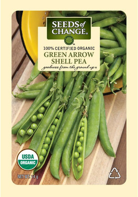 Qualtivate HYB-3A Organic Green Arrow Shell Pea Seed(200 per packet)