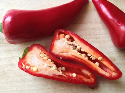 CYBEXIS Hardy Red Fresno Hot Chili Pepper Seeds500 Seeds Seed(500 per packet)