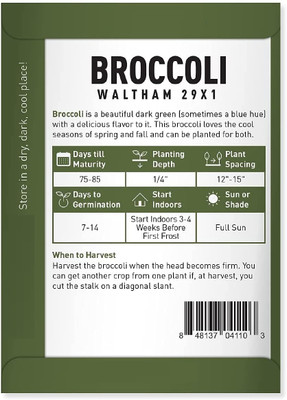 Biosnyg Broccoli Waltham Seed(500 per packet)