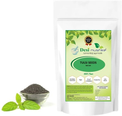 Desi Nushke Tulsi Seeds Holy Basil Seeds, Farm fresh seeds, pack of 400 Gram, Helps in Weight loss Seed(400 g)