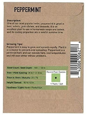 CYBEXIS Peppermint Healing Herb Seeds 2800 Seeds Seed(2800 per packet)