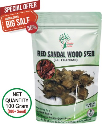Green India Red SandalWood, Lal Chandan, Rakta Chandanam, Red Sander Tree Seed 100 gm Seed(100 g)