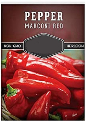 CYBEXIS Pepper Marconi Red Chilli2400 Seeds Seed(2400 per packet)
