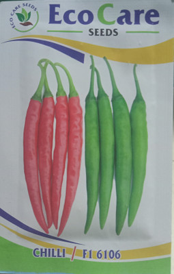 Khushi Prova Chilli F1 6106 Seed(50 per packet)