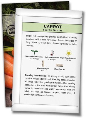 Biosnyg XCO-92 Scarlet Nantes Carrot Seed-[800 Seeds] Seed(800 per packet)