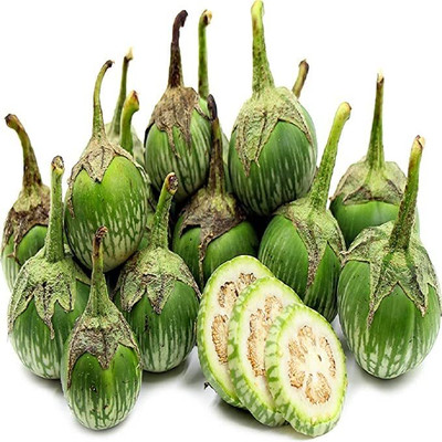 Aywal Hybrid Brinjal green Round Seed(45 per packet)