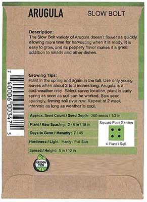 CYBEXIS Arugula Herb Seed2800 Seeds Seed(2800 per packet)