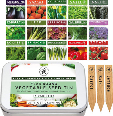 CYBEXIS 15 Varieties of Heirloom Vegetables Seeds for Planting Seed(10 g)