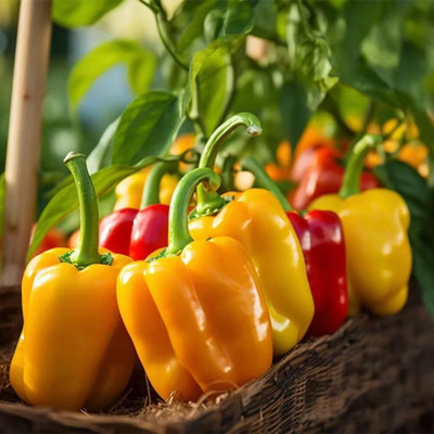 Biosnyg Hybrid Mixed Capsicum Seeds For Gardening-(100 Seeds) Seed(100 per packet)