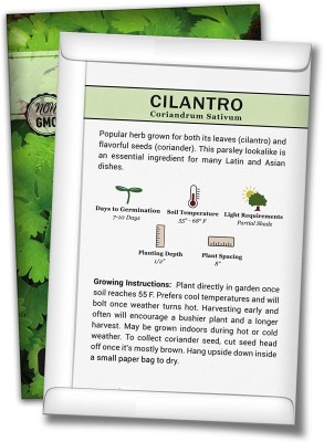 Qualtivate ATS-89 Heirloom Cilantro (Slow Bolt) Seed(500 per packet)