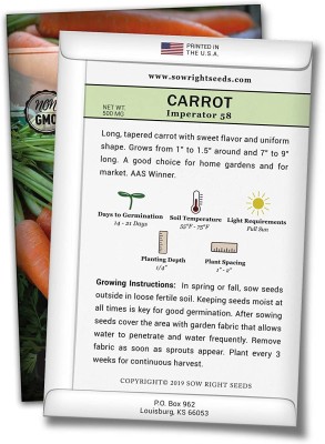 VibeX VXI-36 - Imperator 58 Carrot - (750 Seeds) Seed(750 per packet)