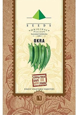 CYBEXIS Seeds Okra (Ladies Finger)800 Seeds Seed(800 per packet)