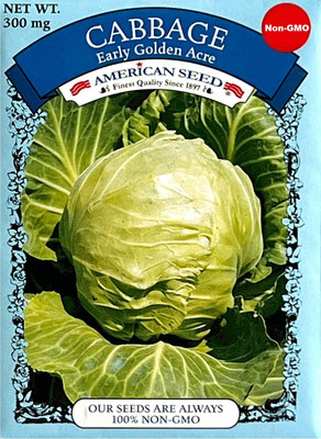 WILLVINE GOI -XIII Cabbage Early Golden Acre Non-GMO [1g] Seed(300 per packet)