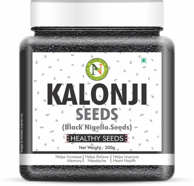 Nature Vit Nigella Seeds, 300g | Kalonji | Kirayata | Black Cumin Seeds[Jar Pack] Seed(300 g)