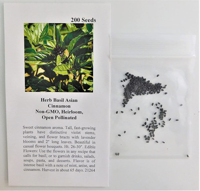 WILLVINE GUA-12 Sweet Cinnamon Basil Herb Seed(2000 per packet)