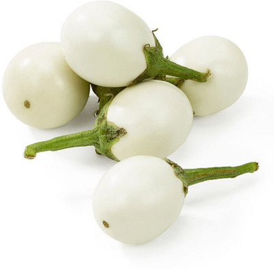 Pbevergreen White Brinjal Seed(25 per packet)