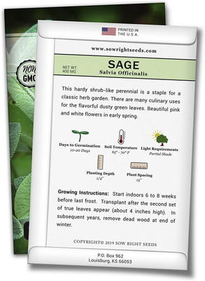 CYBEXIS TLX-41 - Sage Non-GMO - (1350 Seeds) Seed(1350 per packet)