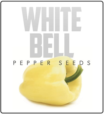 KNESSiN Organic White Capsicum Vegetable Seeds For Gardening-(200 Seeds) Seed(200 per packet)