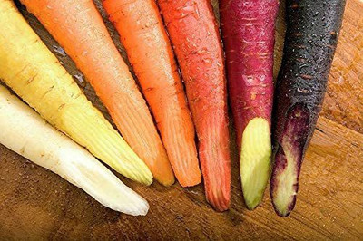 CYBEXIS Fast Germination Rainbow Carrot Seeds1000 Seeds Seed(1000 per packet)