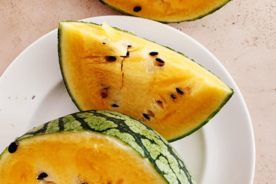 Farmonix Sweet Yellow watermelon, seedwatermelon/तरबूज के बीज Seed(100 per packet)