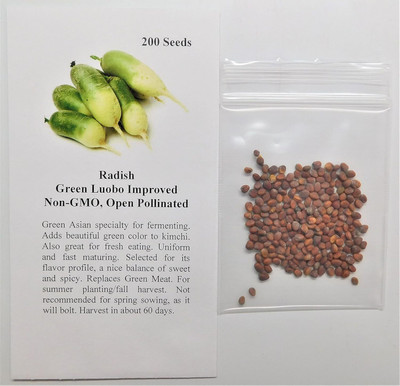 Qualtivate EXL-4AT Radish Green Luobo Improved Seed(300 per packet)