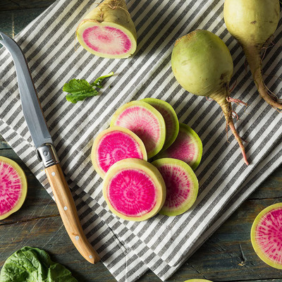 CYBEXIS VXI-19 - Watermelon Radish (Raphanus sativus) - (2250 Seeds) Seed(2250 per packet)