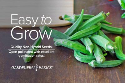 Qualtivate AXL-1AT Clemson Spineless Okra Seeds Seed(350 per packet)