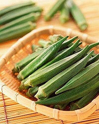 Qualtivate ICRA-4A Dwarf-Stalk Long Green Okra Seed(350 per packet)