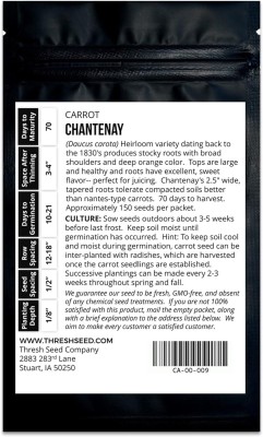 Qualtivate HYB-4A Chantenay Carrot Seeds Seed(300 per packet)