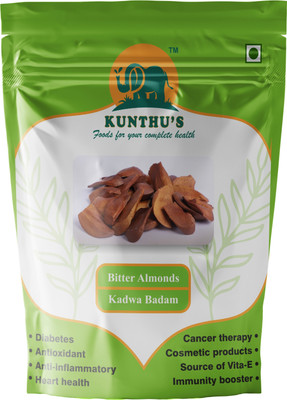 KUNTHUS Sugar Kadwa Badam, Karvya Badam, Diabetes Badam, Bitter Almonds, Tita Badam, Kasappu Badam Seed(200 g)