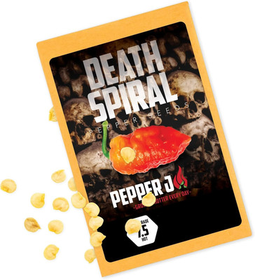 KNESSiN Heirloom Death Spiral Hot Pepper Vegetable Seeds For Gardening-(2400 Seeds) Seed(2400 per packet)