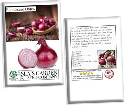 WILLVINE VNR -XI Red Grano Onion Seeds for Planting [25g] Seed(15000 per packet)