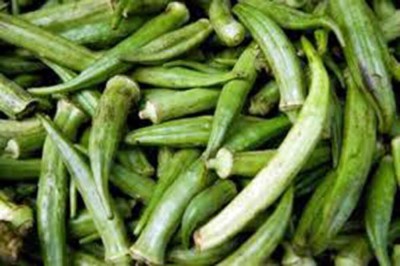 KNESSiN Okra, Emerald, Heirloom, Non GMO-{600 Seeds} Seed(600 per packet)