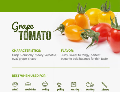 CYBEXIS Grape Tomato2000 Seeds Seed(2000 per packet)