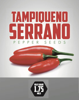 Biosnyg Easy to Grow Red Serrano Pepper Vegetable Seeds For Planting-(2000 Seeds) Seed(2000 per packet)