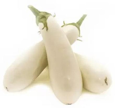 Aro Brinjal white Long, Eggplant Seed(26 per packet)
