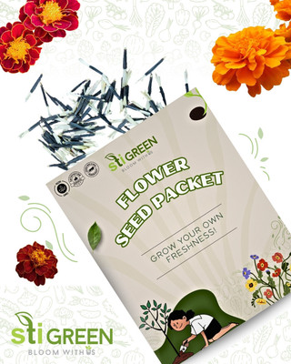 STI GREEN Dwarf Crested French Marigold Seed(400 per packet)
