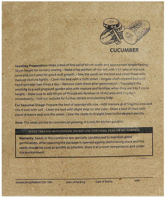 WILLVINE VVI-811 Cucumber Seeds for Home Garden Seed(200 per packet)