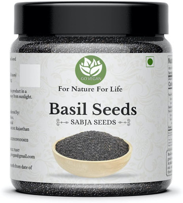 go vegan BASIL SEEDS, SABJA SEEDS, FALOODA, TAKMARIYA Seed(300 g)