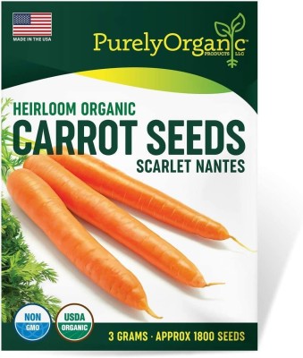 VibeX PAU-28 - Carrot Scarlet Nantes Daucus carota - (750 Seeds) Seed(750 per packet)