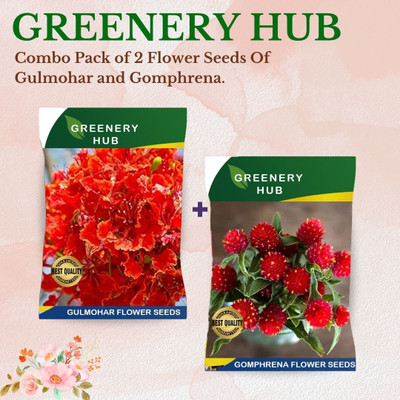 Greenery Hub Blooming Garden Seed Combo: A Colorful Collection for Every Season Seed(50 per packet)