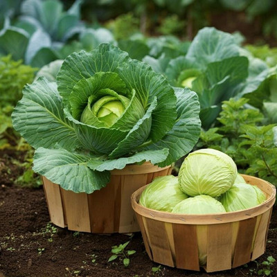 SEEDARIA High quality cabbage seeds for planting, patta gobi seeds Seed(43 per packet)