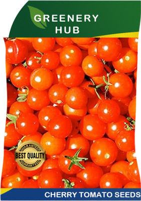 Greenery Hub Cherry Tomato Seeds – Sweet & Juicy Harvest Seed(1 per packet)