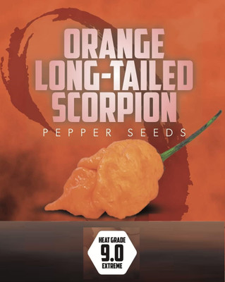 KNESSiN Organic Orange Scorpion Pepper Vegetable Seeds For Planting-(2400 Seeds) Seed(2400 per packet)