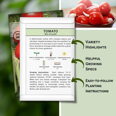 Quentova Rio Grande Tomato 5gm Seeds Seed(2000 per packet)