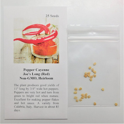 Qualtivate XXX-7A Cayenne Long Red Chilli Seed(300 per packet)
